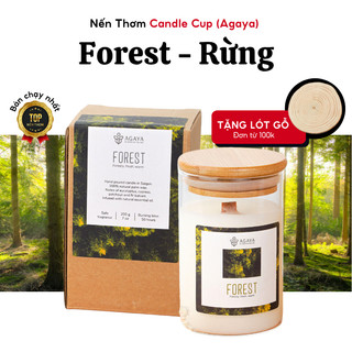  Nến Thơm Phòng AGAYA Nến Thơm Mùi Gỗ Mùi Hương Tươi Mát Giúp Thư Giãn Sảng Khoái Tinh Thần - Mùi FOREST 