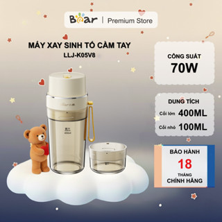 Máy xay sinh tố cầm tay Bear LLJ-K05V8 (BL-4H05Z), Hàng Chính Hãng, BH 18 Tháng