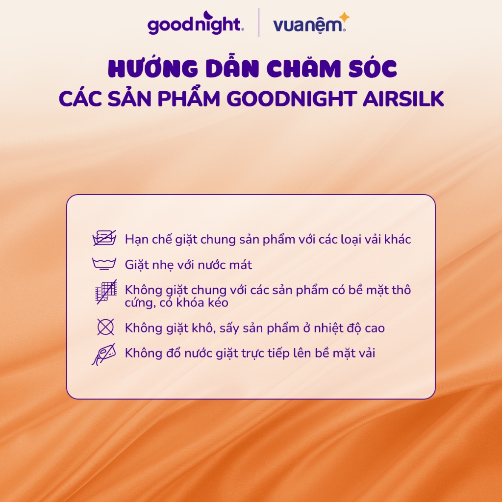 [ĐƠN 800K TẶNG 1 GỐI] Bộ Ga Gối 3 Món Goodnight Airsilk 20cm, Ga Giường Tencel Cao Cấp Mềm Mại, 9 Màu | BigBuy360 - bigbuy360.vn