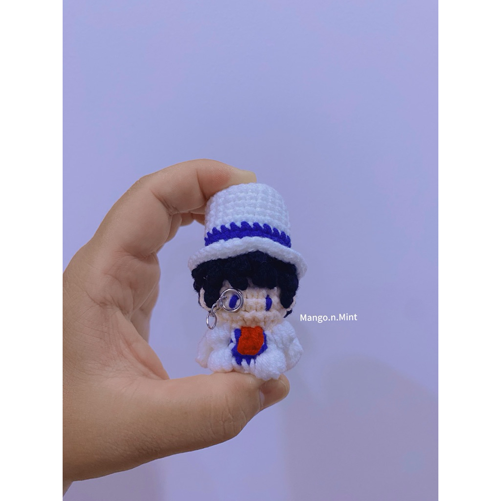 Móc khoá Kaito Kid | Móc khoá móc len handmade