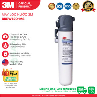  Máy Lọc Nước 3M BREW120-MS – Uống Trực Tiếp Từ Vòi Không Dùng Điện Chính Hãng 3MTM Nhập Khẩu Mỹ 