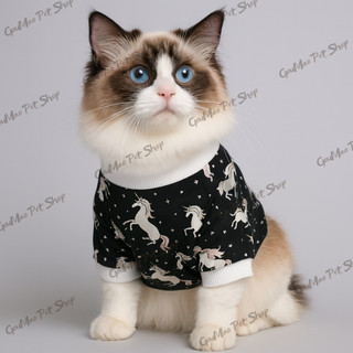 🐾 [MẪU MỚI 2025] Áo Thun Cotton Mềm Mại Cho Chó Mèo – Họa Tiết Dễ Thương 🐶🐱 | GouMao Pet Shop 🌸