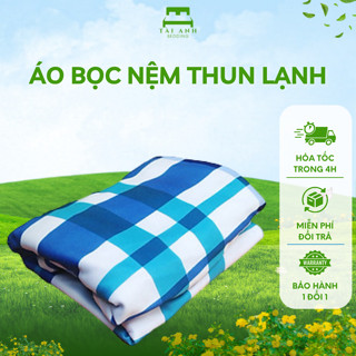 Áo bọc nệm thun lạnh 2 mặt có khóa kéo đầy đủ kích thước