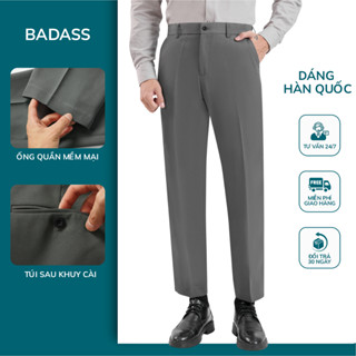 Quần Vải Nam BADASS Dáng Chẩn, Chất Vải Dày Dặn, Mềm Mại, Lịch Sự - QACOL420