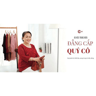 Áo Kiểu Nữ Trung Niên Chất Thun Lưới Mềm Mát 5 size 50-90kg