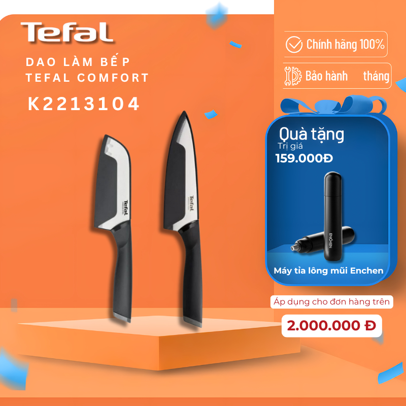 Dao làm bếp Tefal Comfort K2213104, 15cm - Bảo hành chính hãng Tefal 2 năm