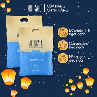 Combo 2 Cappuccino Dừa Túi Archcafe (50 gói x 20g) - Cà phê hoà tan, Cafe