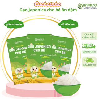  Gạo Japonica Anpaso cho bé ăn dặm từ 5m-Giống gạo Nhật Bản chứa nhiều vitamin và khoáng chất 