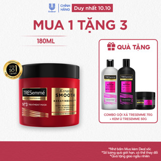 Kem ủ TRESemmé Keratin Smooth/ Bond Repair Cho Tóc Vào Nếp, Giảm Gãy Rụng 180ml