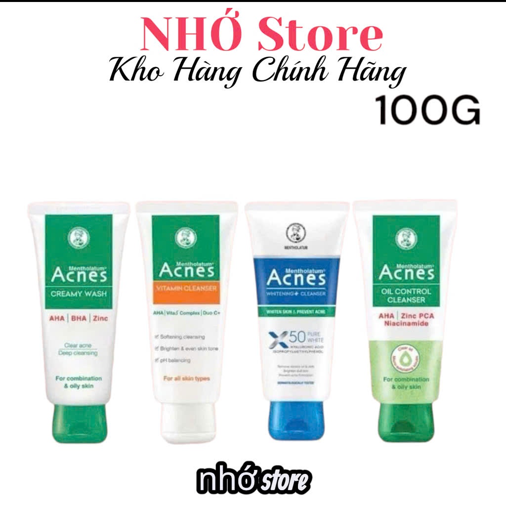 Kem rửa mặt - Sữa rửa mặt Acnes 100g