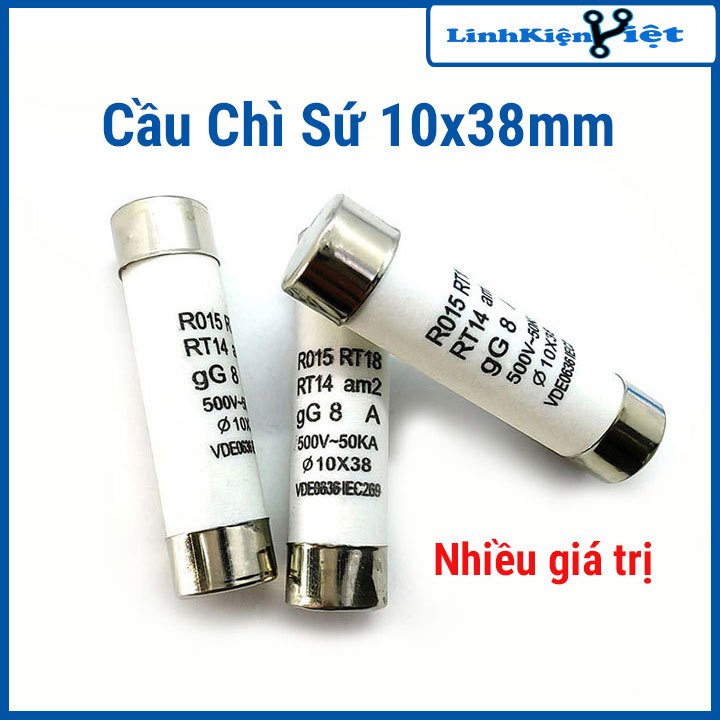 Cầu Chì Sứ 10x38mm 500V