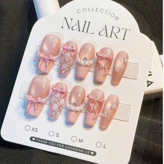  Nail Box Thiết Kế Mắt Mèo Ánh Hồng Nơ Tiểu Thư 