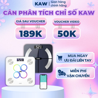 Cân Điện Tử Sức Khỏe Thông Minh KAW Màn Hình LCD Lớn, Kết Nối Bluetooth, Phân Tích Các Chỉ Số Cơ Thể