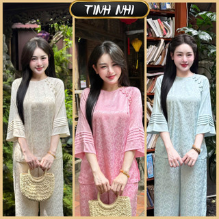  Đồ lam lụa gấm khuy TINH NHI thanh lịch và thời thượng PP360 