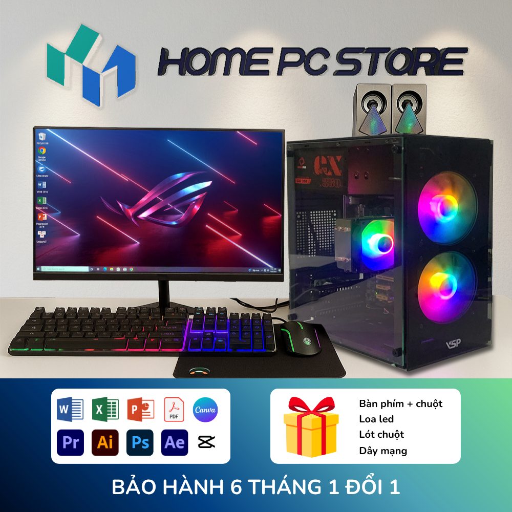 BỘ MÁY TÍNH PC GAMING  CPU 2676V3  RAM 32G VGA 750TI CHUYÊN  - MMO - AIDROP - GIẢ LẬP-CHIẾN GAME - B