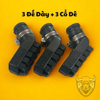  Set 3 Bọc Chân Chống Xe Máy ĐẾ DÀY Khoá Cổ Dê Chống Trơn Trượt Va Chạm Tiện Lợi 