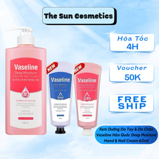  Kem Dưỡng Da Tay & Da Chân Vaseline Hàn Quốc Deep Moisture Hand & Nail Cream 60ml 