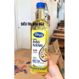  Dầu Ăn Simply Đậu Nành Hạt Cải Dầu Gạo Chai 1 Lít 