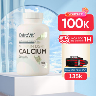  Bổ Sung Sức Khỏe Ostrovit Vitamin D3 K2 Calcium 90 Viên Chắc Khỏe Xương Tăng Hormone Tăng Sức Đề Kháng Chính Hãng 