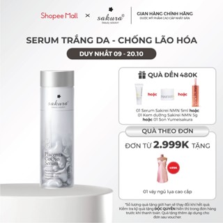 Serum dưỡng trắng ngăn ngừa lão hóa da tinh chất nhau thai cừu Sakura Placenta COQ10 40 viên
