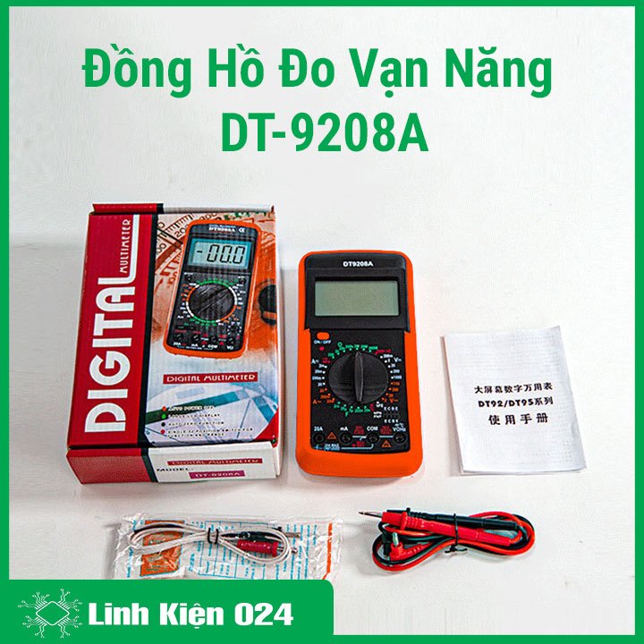 Đồng Hồ Đo Vạn Năng DT-9208A ( BH : 3 tháng )