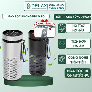  Máy Lọc Không Khí Ô Tô DELAX,Phòng Ngủ Khử Mùi Mẫu Mới Bộ Lọc Hepa Điều Chỉnh Cảm Ứng Diệt Khuẩn Đến 99,98% Bụi Mịn 