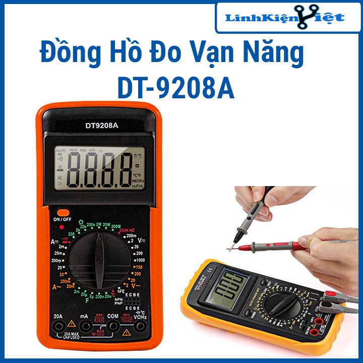 Đồng Hồ Đo Vạn Năng DT-9208A ( BH : 3 tháng )