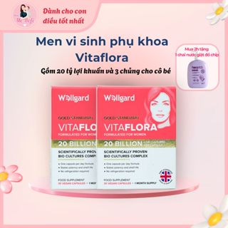 Men vi sinh phụ khoa Vitaflora 20 tỷ lợi khuẩn Anh Quốc nhập khẩu - Mẹ Rofi