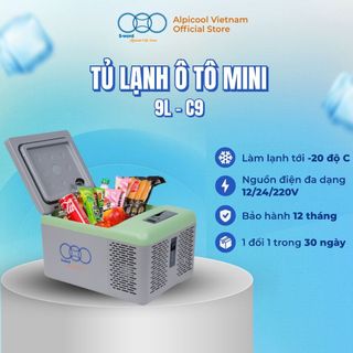  Tủ Lạnh Mini Ô Tô Alpicool C9 Chính Hãng Đựng Đồ Ăn Thực Phẩm Có Ngăn Đông Lạnh  Tủ Lạnh Mini Đựng Mỹ Phẩm Gọn Tiện Lợi 