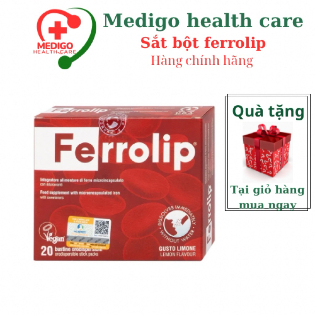 [Quà tặng] Sắt bầu, Sắt sinh học  ferrolip liposome bổ sung sắt cho mẹ bầu người thiếu máu thiếu sắt