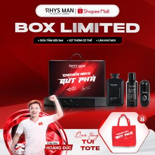 Box giới hạn - Sữa tắm gội nam 3in1 Rhys Legend 350ml & Lăn khử mùi 50ml & Body mist 120ml Rhys Man