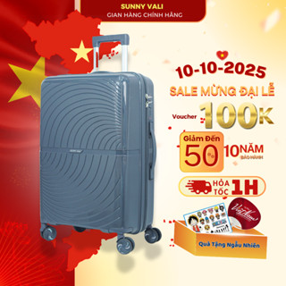 Vali kéo du lịch SUNNY ROGER size 20/24/28 chất liệu nhựa PP chống vỡ tuyệt đối bảo hành 10 năm