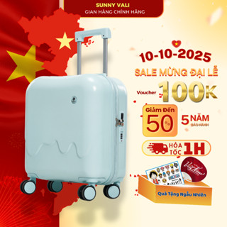 Vali du lịch SUNNY CAMI vali sunny kéo size 18 inch chất liệu nhựa ABS+PC thiết kế nhỏ gọn tiện lợi
