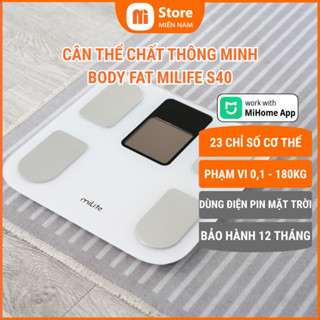 Cân điện tử milife InBody thông minh phân tích chỉ số cơ thể, kết nối app  S400/S40 / S200 / S20