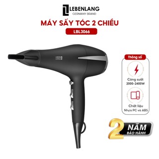 Máy sấy tóc 2 chiều nóng lạnh Lebenlang LBL3066, 2400W, 2 đầu sấy,ion chống xơ rối tóc, BH 2 năm