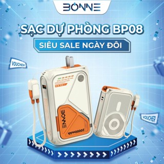 [Độc Quyền Live] Củ Sạc Nhanh BP08 Chính Hãng BONNE TECH , Hỗ Trợ Sạc Không Dây,Củ Sạc có chứng nhận CCC,BH 12 Tháng