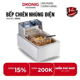 Bếp chiên nhúng điện SEKA SUNNY 6L, 12L bếp chiên ngập dầu inox cao cấp bảo hành 12 tháng