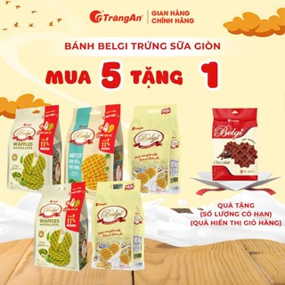 Bánh quy Belgi trứng sữa giòn Tràng An thơm ngon, dinh dưỡng vị trứng sữa250g, Matcha Latte, Rau củ phô mai 278g