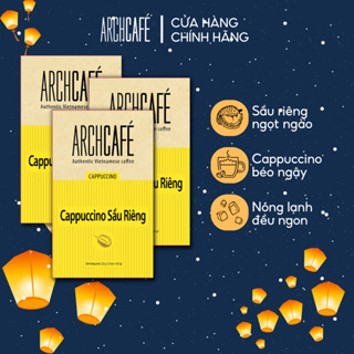 Combo 3 Cà phê Cappuccino Sầu Riêng Archcafé (hộp 12 gói x 18.5g)