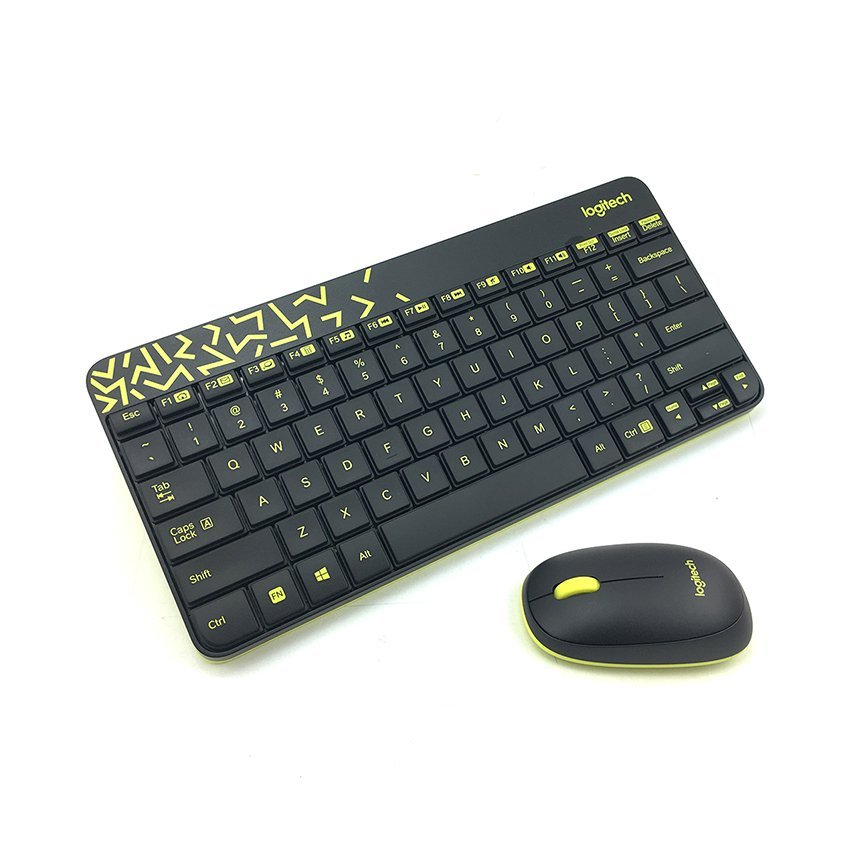 Combo bàn phím & chuột không dây Logitech MK240 (đen/vàng)