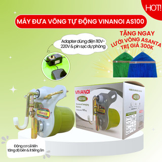  Máy Đưa Võng Tự Động Cao Cấp Vinanoi AS100 - Sức Đưa 100 Kg Cho Cả Mẹ Và Bé Dùng Điện 110-220v và pin sạc dự phòng 