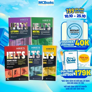 Sách - Combo Ielts Mike's (Writing, Reading, Speaking, Listening) - Học Kèm App Online