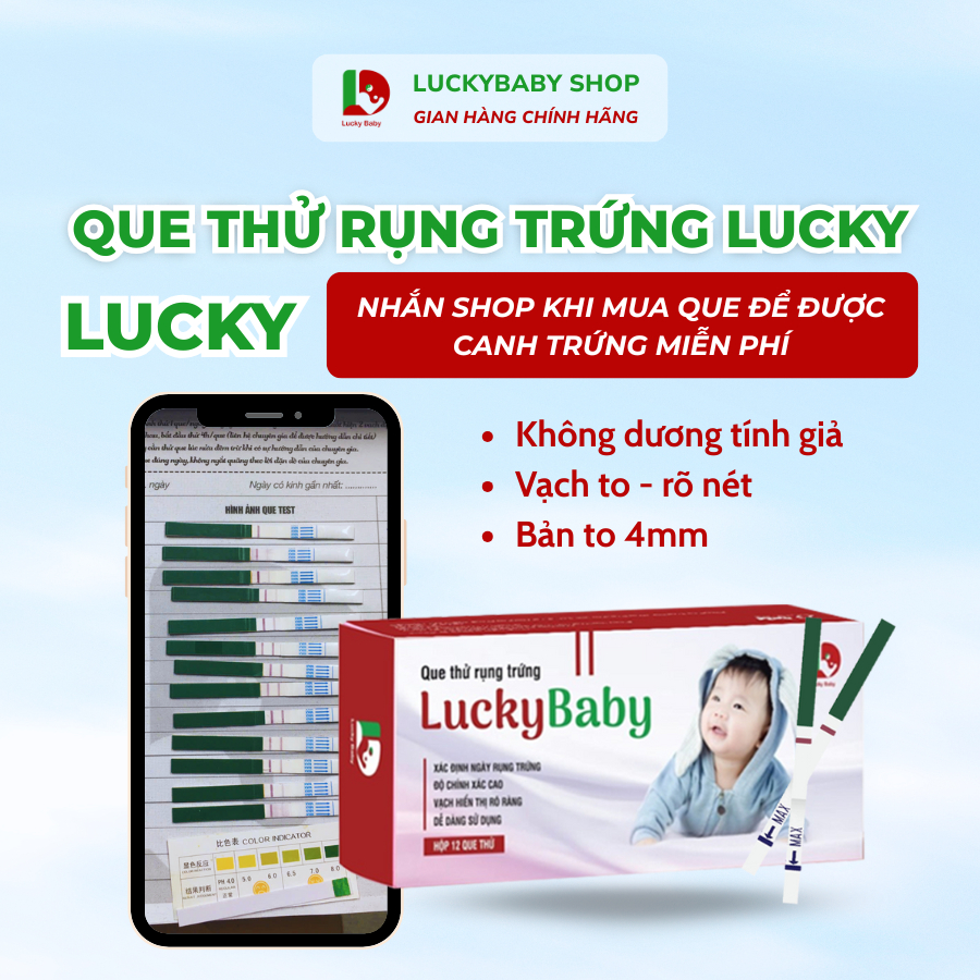 Que thử rụng trứng BẢN TO, độ chính xác đạt 99.9% [Lucky Baby Store]