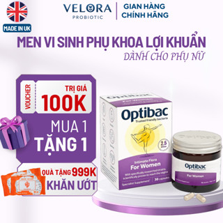 Men vi sinh bổ sung lợi khuẩn phụ khoa Optibac tím Probiotics For Women cho phụ nữ tăng sức đề kháng