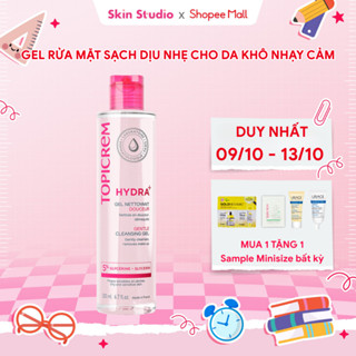 Gel rửa mặt dành cho da khô nhạy cảm TOPICREM GENTLE CLEANSING GEL 200ml - Skin Studio