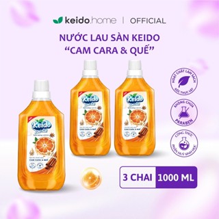 Nước lau sàn KEIDO 1L Hương Cam Quế/Sả Chanh - Thảo mộc Ngăn côn trùng hiệu quả