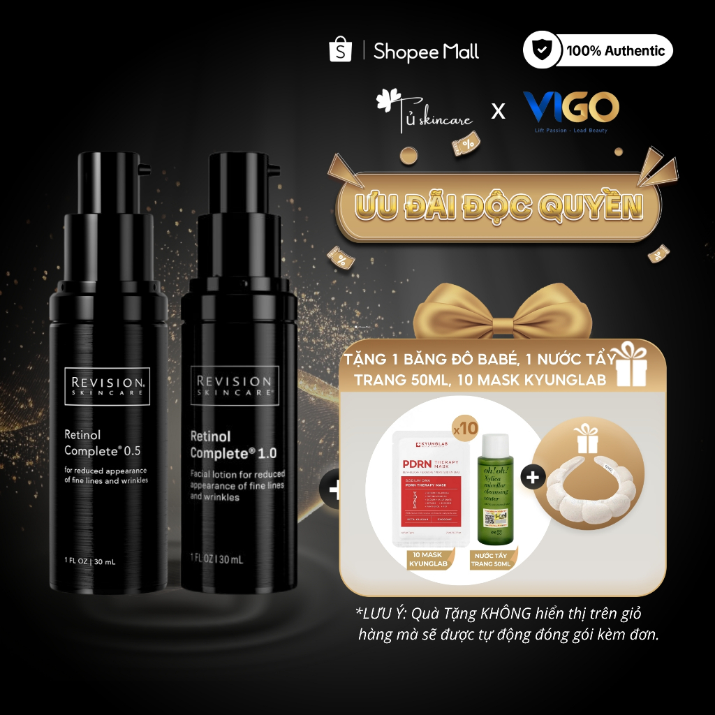 Tinh Chất Retinol Revision Trẻ Hóa Và Cải Thiện Nếp Nhăn Revision Skincare Retinol Complete 0.5/1.0