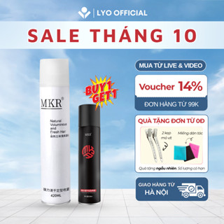 Gôm xịt tóc nam MKR, Keo xịt tóc giữ nếp tạo kiểu tóc cho nam 420ml