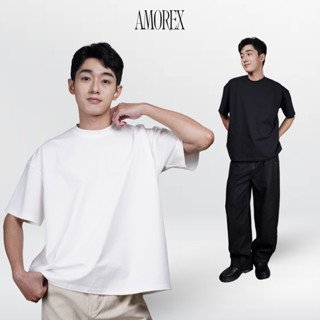  Áo Thun Boxy Basic Trơn Màu Trắng Đen - Unisex Nam Nữ Form Rộng Cotton thoáng mát thun lạnh 