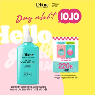 Dầu gội đầu tẩy tế bào chết da đầu Diane Perfect Beauty Extra Scalp Refresh Liquid Shampoo 240ml
